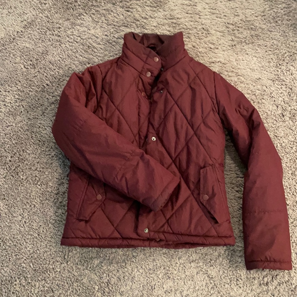 Target puffer jacket - cranberry burgundy color